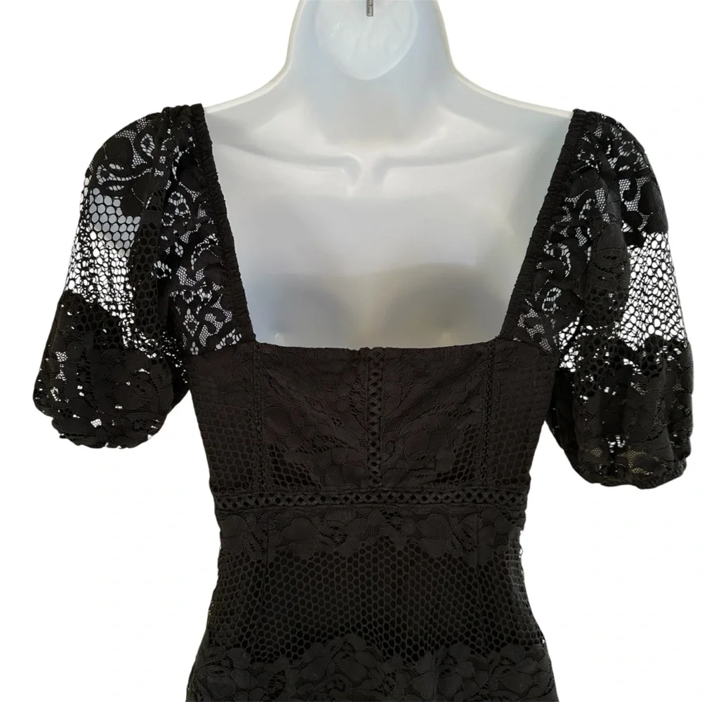 Free People Be Your Baby Black Lace Dress - Picture 8 of 12